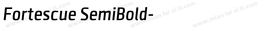 Fortescue SemiBold字体转换